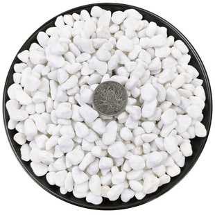 白石子景观石头大小鹅卵石庭院铺路铺地阳台装饰花园白色石子造景