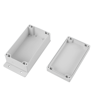 塑料电子仪表壳体塑料防水盒电源安防监控过线盒工程按钮盒(带耳)