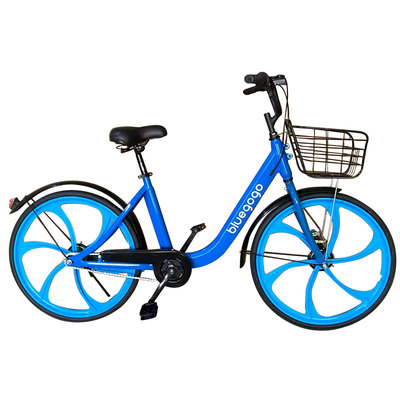 共享小蓝单车采用铝合金车架