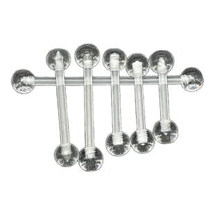 墨刺研究室 防发现亚克力透明隐形舌钉耳桥钉耳骨钉人体穿刺饰品