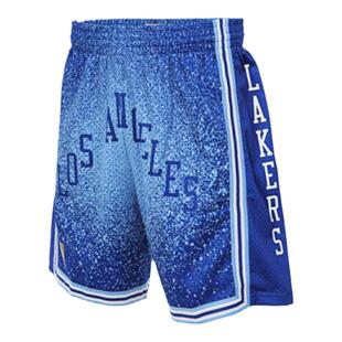 MN湖人队96-97赛季球裤美式复古潮流百搭轻便透气SW球迷版男NBA