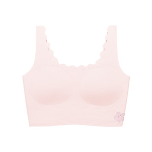 likeuu儿童内衣一阶段囡囡桃女大童发育期防凸点学生小背心a类