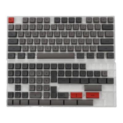 dolch复古黑灰61/64/68/98PBT热升华XDA球帽小全套键帽磁轴键帽