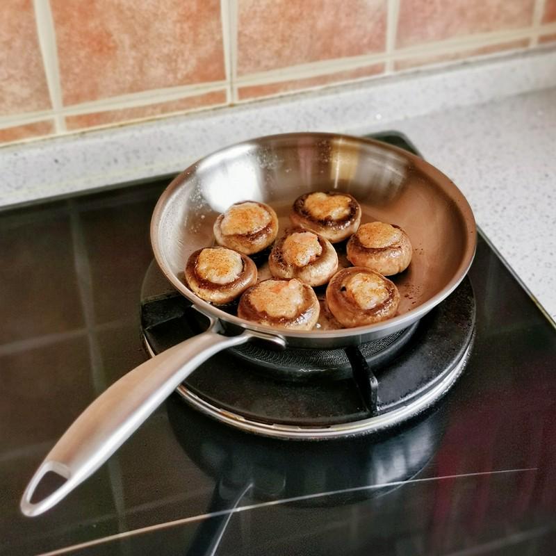 304不锈钢无涂层不沾锅煎锅平底锅牛排煎蛋煎饺子电磁炉通用20cm