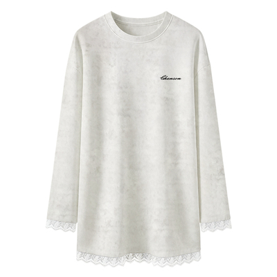 蕾丝花边超好看内搭打底衫女