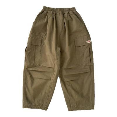 男童日系简约加绒工装裤