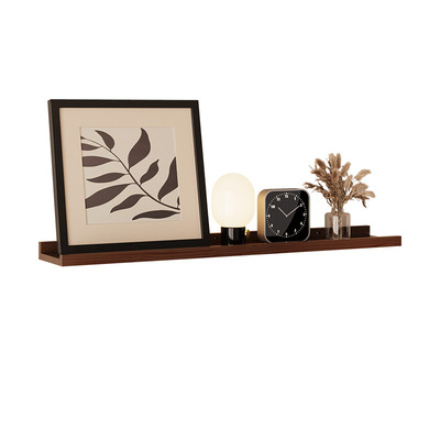 【实木免打孔】墙上置物架