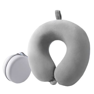 灰色记忆棉U型枕|超1.4万次加购