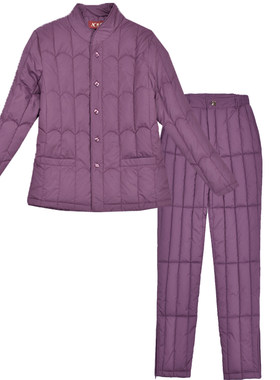 保暖棉衣套装中老年羽绒棉服