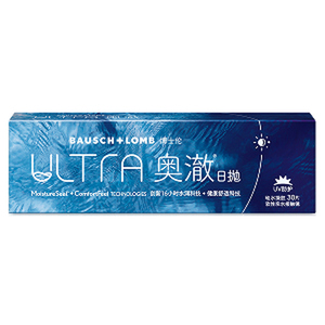 [新客价]博士伦奥澈硅水凝胶透明隐形眼镜日抛32片官方高度近视