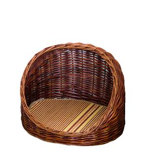 夏季猫窝藤编四季通用猫产房泰迪狗窝可拆洗猫房小型犬窝猫笼猫床