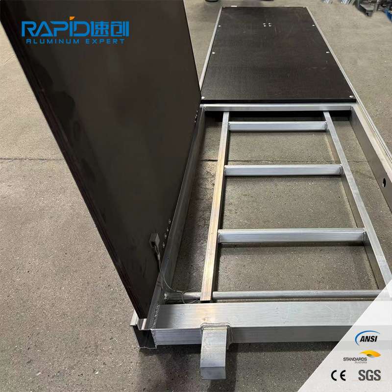 铝木踏板铝木开窗踏板脚手架踏板盘扣挂钩踏板脚手架建筑工地用