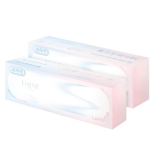 拉拜诗日抛双子片light隐形眼镜轻薄近视高清水润透明30片旗舰