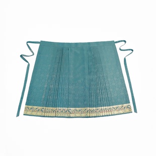 琉鱼汉服 原创鸿雁马面裙新款细闪暗纹纱仿妆花轻明制清新半身裙