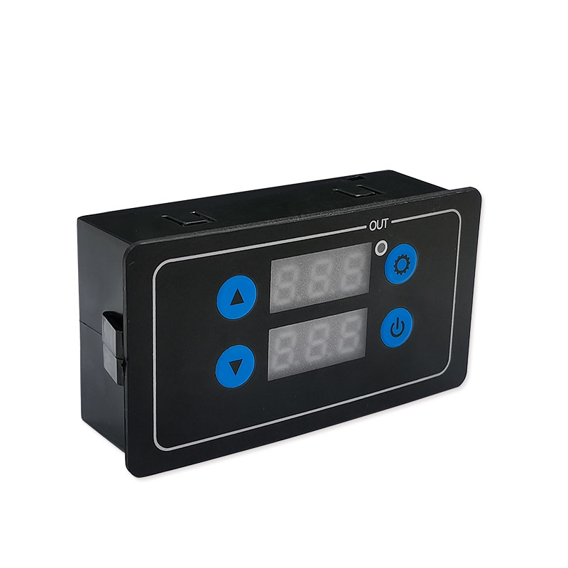 面板式数显时间继电器模块 定时延时循环控制器 220V24V12V3.3-5V