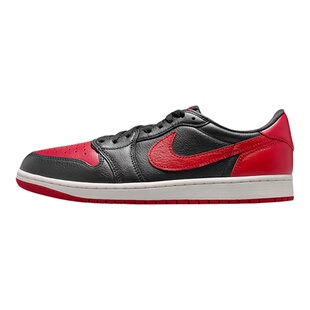 NIKE耐克男鞋 Air Jordan 1 禁穿黑红白低帮复古篮球鞋IW6276-001