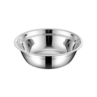 316不锈钢汤盆圆形家用面盆打蛋盆菜盆平底饭碗加厚卷边防烫凉拌