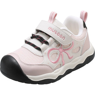 牧童儿童学步鞋2026春季新款甜美宝宝鞋子小女孩蝴蝶结软底女童鞋