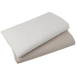 ins条纹绗缝刺绣夹棉布料米色婴儿衣床笠手工diy包包秋冬棉服面料