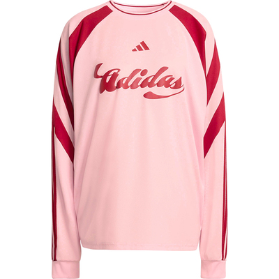 Adidas/阿迪达斯正品2026春季款女士圆领经典透气长袖上衣JY7640