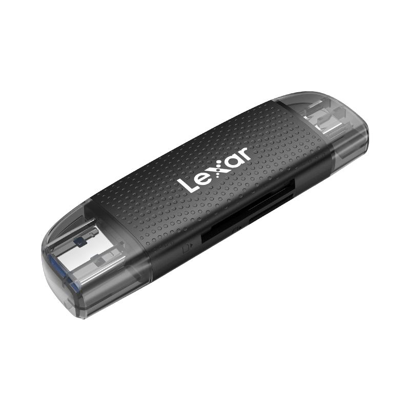 Lexar雷克沙USB3.2二合一读卡器SD卡TF卡microSD卡相机单反微单读卡器