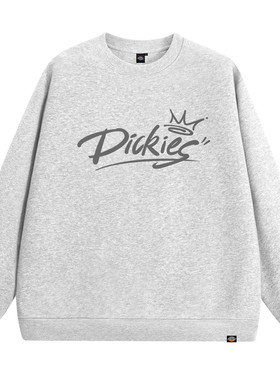 Dickies美式潮牌麻灰色卫衣