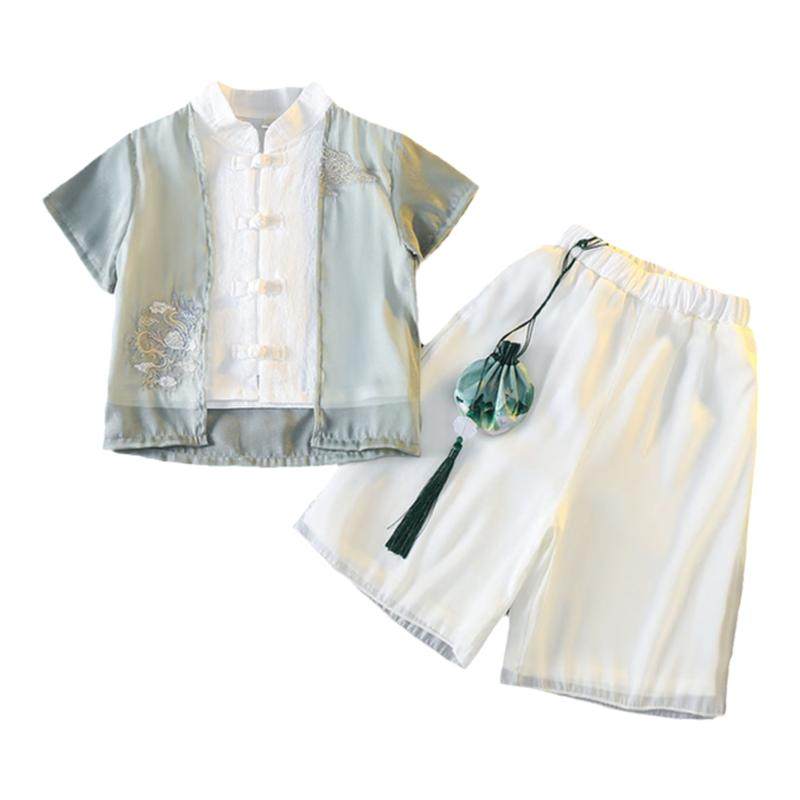 汉服男童夏季中国风帅气套装2025新款儿童古装幼儿园六一演出服潮