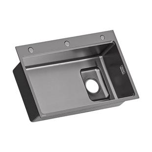 箭牌聚渣宝洗菜盆 厨房飞雨水槽大单槽家用纳米304不锈钢台下盆