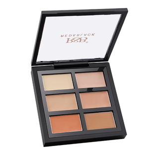 红与黑六色遮瑕膏盘女高光遮痘印斑点修容盘修饰轮廓粉底膏黑眼圈