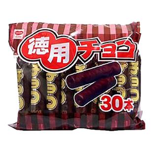 3包包邮店主推荐现货日本本土德用RISKA巧克力棒玉米米果棒30枚入