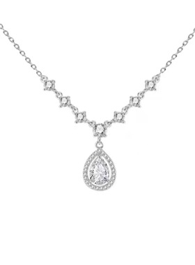 轻奢小众设计925纯银水滴项链