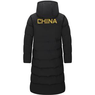 KELME卡尔美棉服男冬季长款过膝棉衣连帽防风足球体育生冬训大衣