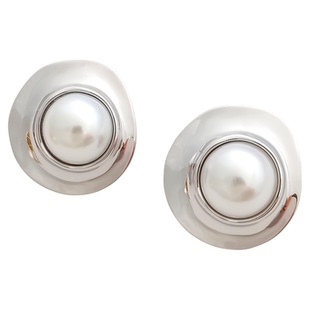 米乐 欧美夸张气质珍珠耳环女轻奢高级感耳钉小众925银针百搭耳饰