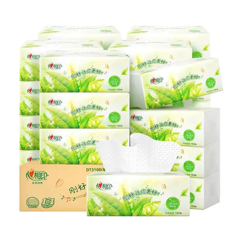 心相印可湿水面纸M码家用实惠装