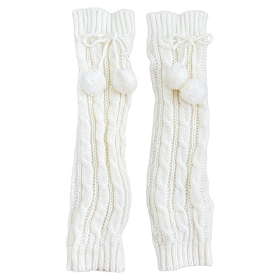 日系甜美大象袜针织腿套Lolita