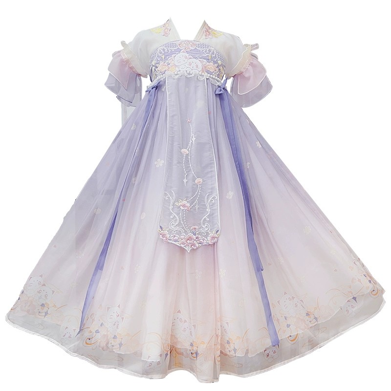 汉服女童古装连衣裙夏季古风裙子