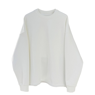 潮牌冬季加厚磨毛圆领卫衣男韩版纯色下摆抽绳宽松青年百搭上衣潮