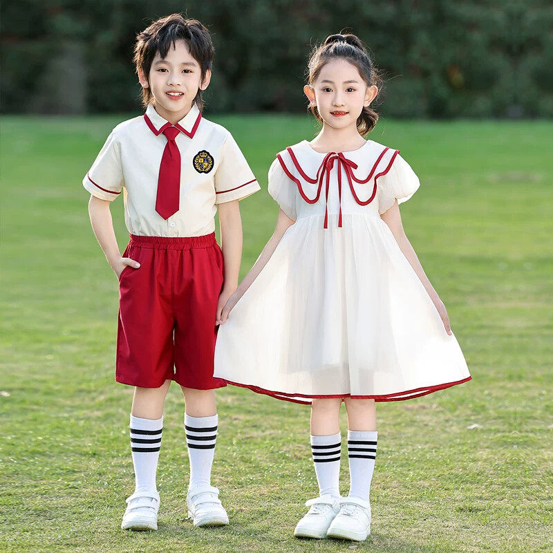 六一合唱演出服幼儿园园服夏季小学生礼服诗歌朗诵班服毕业照服装