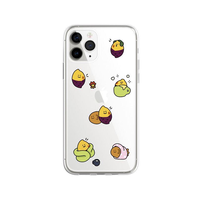 韩国ins复古耳机听歌红薯鲷鱼烧iPhone14plus13promax12xs透明手机壳15pro16
