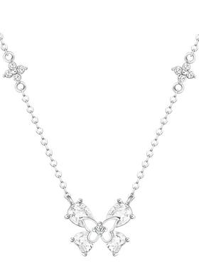 VIVIWELL蝶舞之约S925银夜光项链