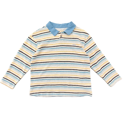 条纹长袖POLO衫儿童运动