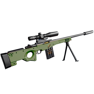 加大号awm抛壳儿童玩具枪巴雷特男孩软弹枪仿真98k狙击抢网红吃鸡