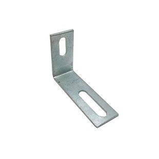 40单孔角码l型90度直角镀锌型材管卡单边孔角铁连接件铁片50挂件