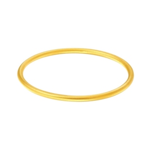 金包银手镯古法实心素圈镯子2025新款传承黄金手环首饰送女友礼物