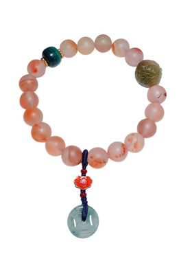 原创设计天然南红玛瑙翡翠