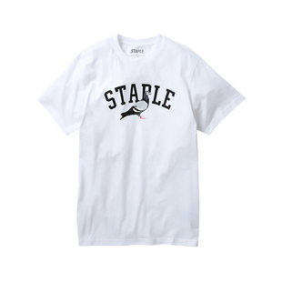 美国潮牌staple pigeon tee经典鸽子logo宽松情侣短袖T恤街头
