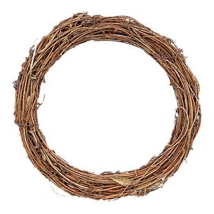 圣诞圆形藤圈花环 客厅酒店民宿配饰DIY手工材料婚庆花墙装饰品