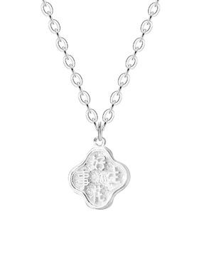 足银S999好事生花项链女