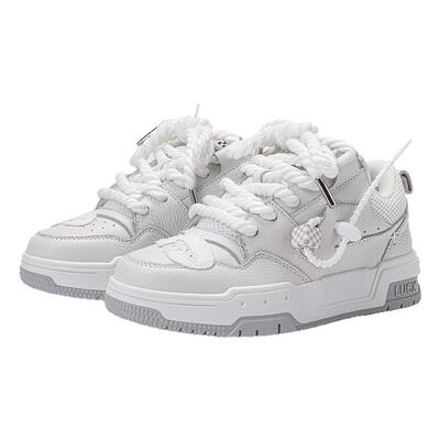 Lucx宋亚轩同款面包鞋小白鞋男女同款休闲运动板鞋厚底老爹鞋子潮