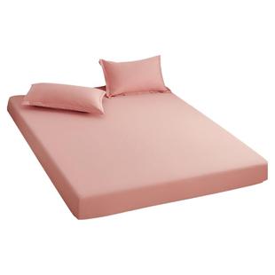 纯棉床笠款150x190cm全棉纯色床罩1.8m2床垫席梦思防滑保护套订做